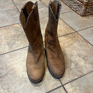 Justin Brown Leather Boots for women